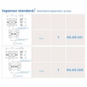 Tornillo expansor / Disyuntor palatina apertura en 7 y 11 mm x un - MORELLI 