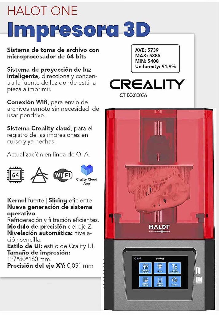 Impresora 3D  Halot ONE - CREALITY