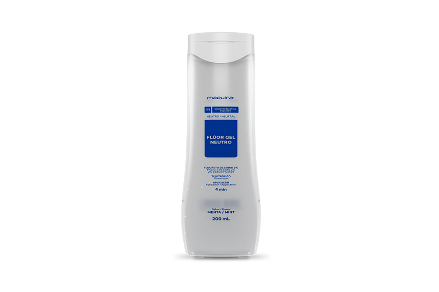 Fluor Gel Neutro 2% - 200ML Sabor Menta - Maquira