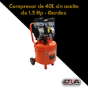 Compresor de 40L S/Aceite