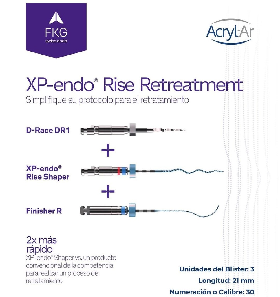 Limas mecanizada  PX WAVE x 4  de 25mm - Perfect