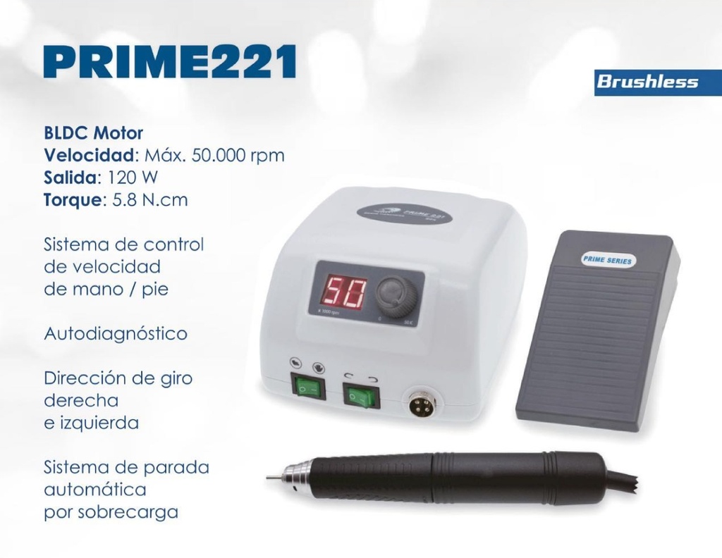 Micromotor para  laboratorio - YCA500 Brushless-50.000rpm - Evoden