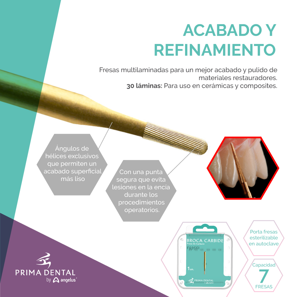 Fresas Transmetales de corte PREDATOR - Prima Dental
