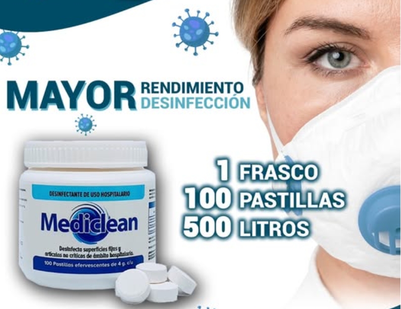 Desinfectante p/ Superficies x 100 u. MEDICLEAN - Dapquim