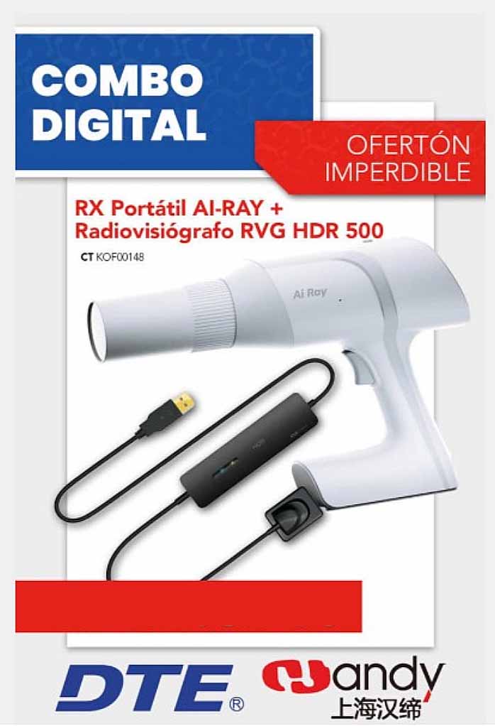 Equipo de Rayos  portatil Ai Ray - DTE y RVG Handy