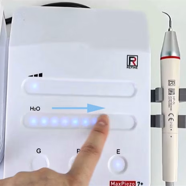 Cavitador Maxpiezo 7 con led - panel touch tanque de agua +endo - Refine