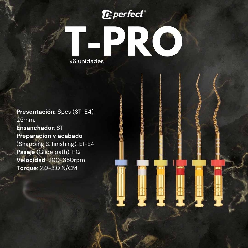Limas mecanizada  flexible T-Pro x 6 de 25mm - Perfect