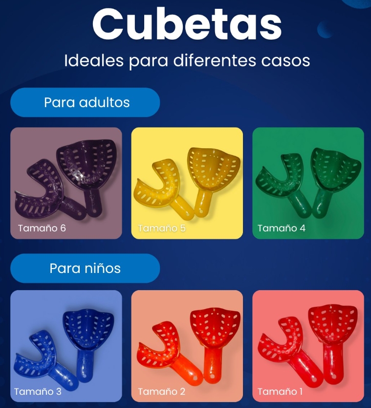 Kit de cubetas plásticas autoclavables - x pares - DuraLock - Ortho Technology