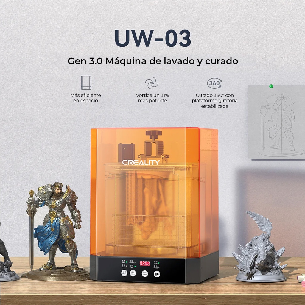 Estación 2 en 1 - Lavadora y  Curadora -Uw01 - Creality