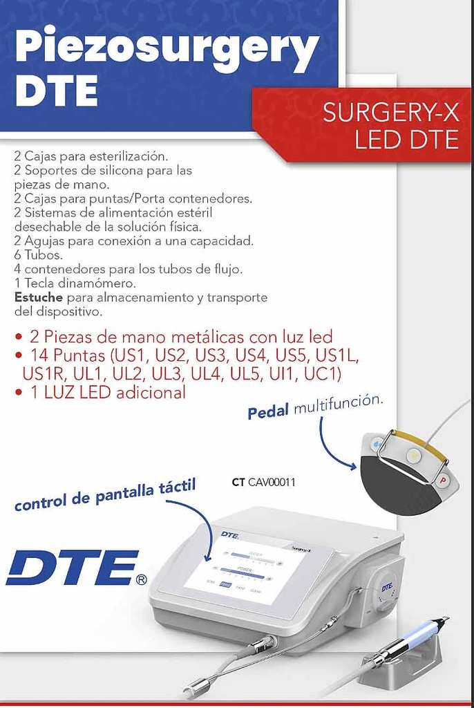 Piezo surgery led Motor quirúrgico Surgery-X - DTE