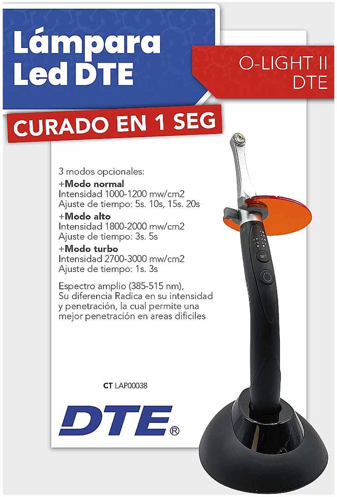 Lámpara Led 1 segundo - B-CURE - DTE 
