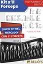 Juego de Pinzas / Forceps p/ Adultos 11 piezas - Belkys
