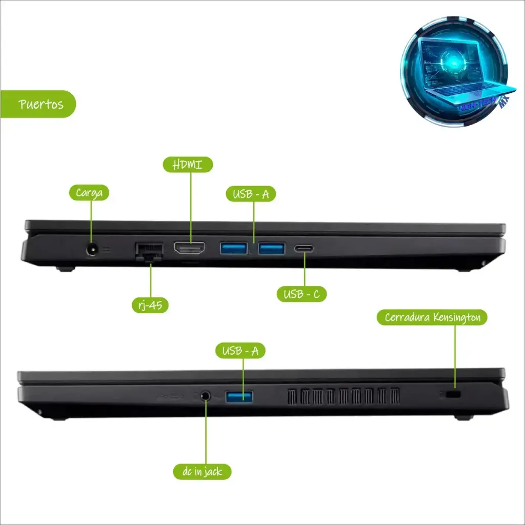 Notebook Nitro V 15 ANV15-52-778V Intel Core i7 2.4GHz / Memória 16GB / SSD 512GB / 15.6" / Windows 11 / RTX 5050 6GB - Acer 