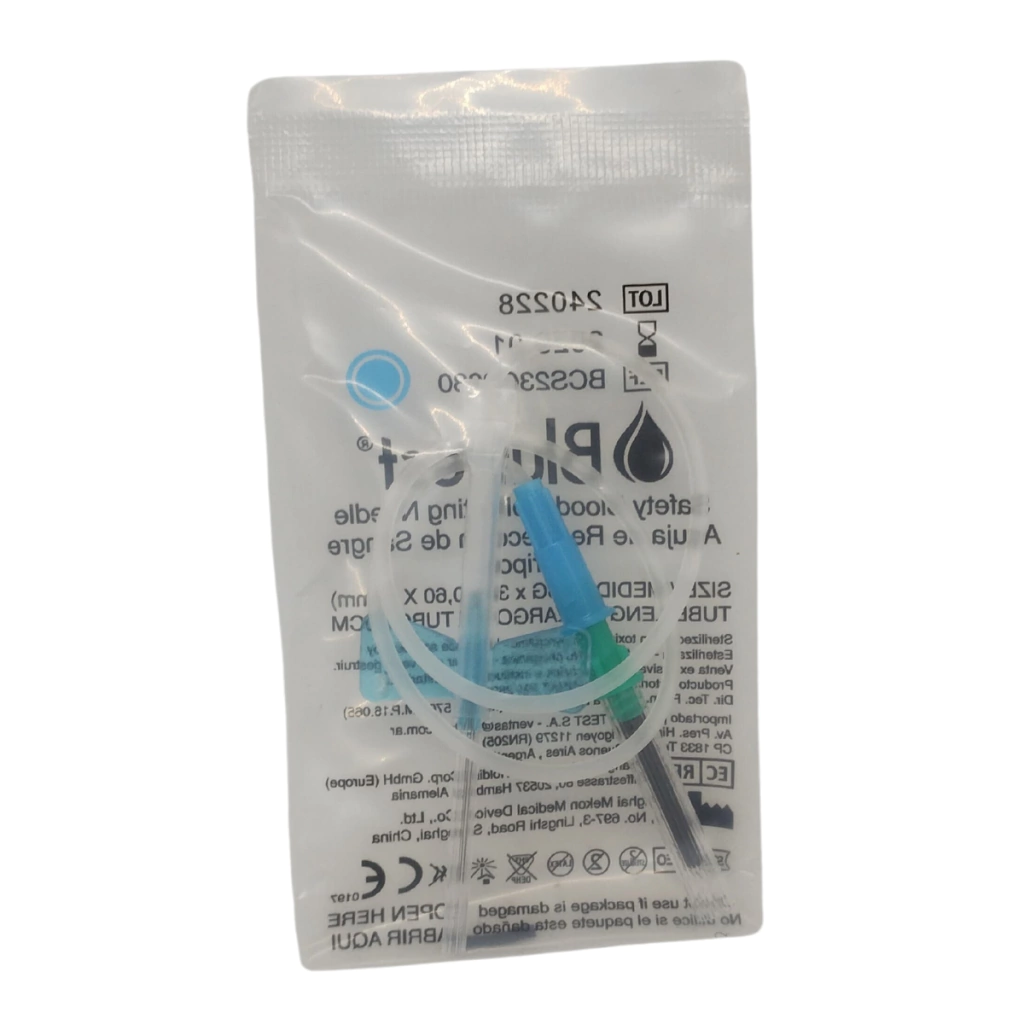 Aguja Mariposa / Butterfly  Pericraneal - PRP 21Gx3/4 -  x 1 unidad - Bluttest