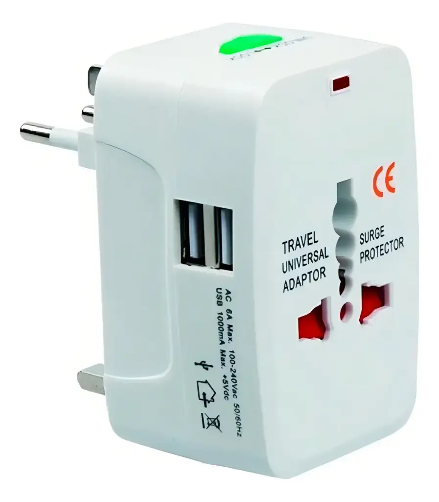 Adaptador de Enchufe  Universal Bivolt  (EU/US/UK/AU),  250V 13A - Generica