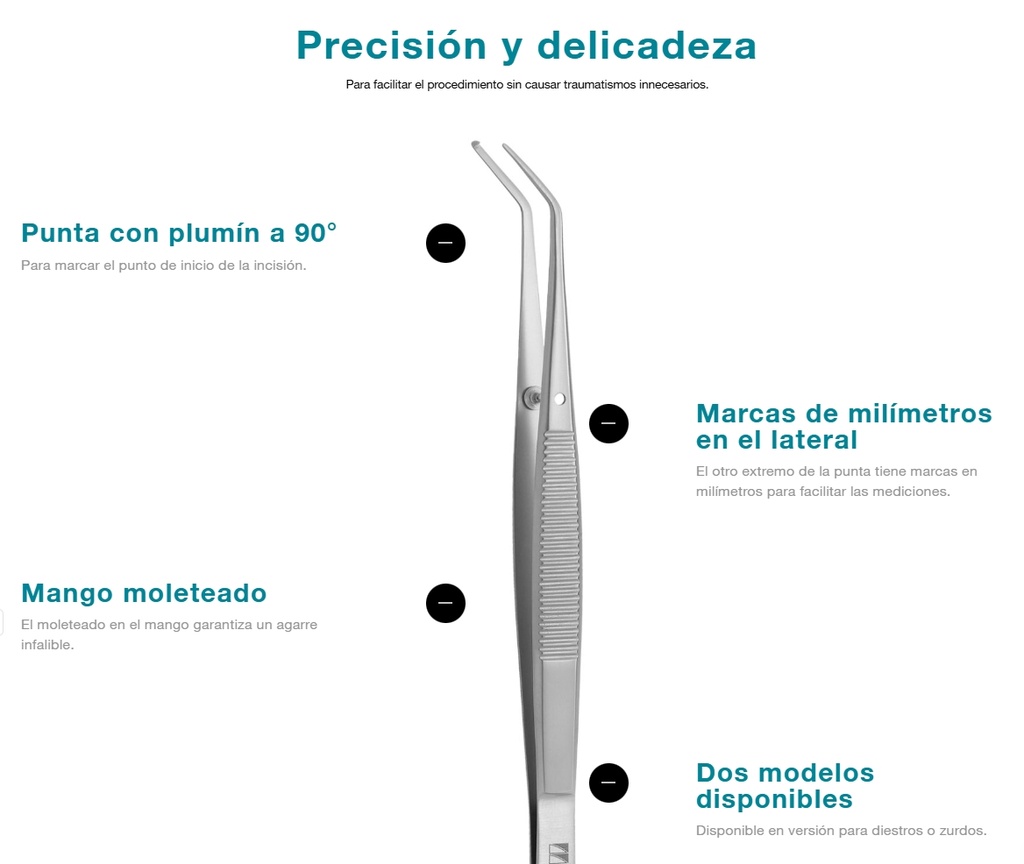 Pinza de precisión Crane Kaplan - Medesy