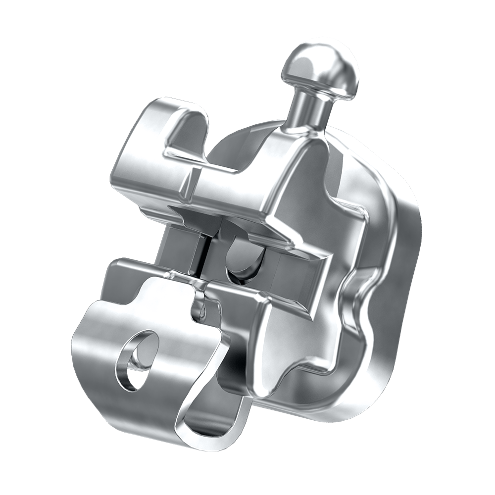 Bracket U-Clip - Autoligante Roth - Slot 0,22 - 1 caso - ORTHOMETRIC