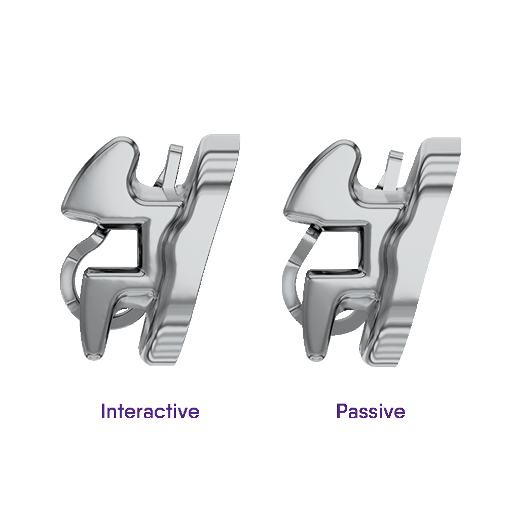 Bracket U-Clip - Autoligante Roth - Slot 0,22 - 1 caso - ORTHOMETRIC