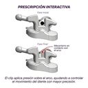 Bracket U-Clip - Autoligante Roth - Slot 0,22 - 1 caso - ORTHOMETRIC