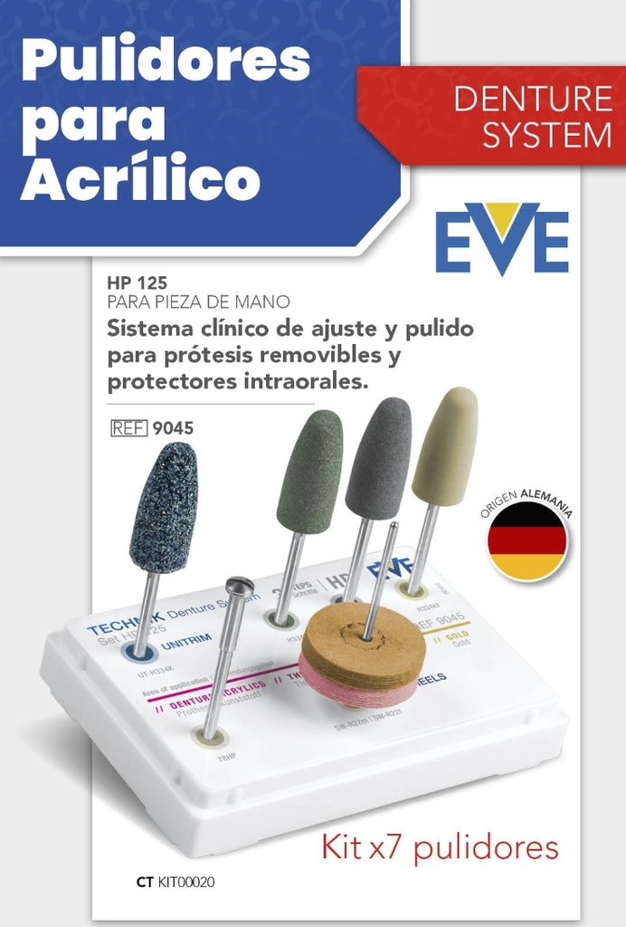 Kit de pulido acrílico HP125 - EVE