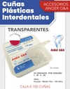 Cuñas plásticas  flexibles Transparente x 100 unidades - Anger