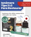 Ionómero GC2,  Restauracion, fotocurado - GC FUJI