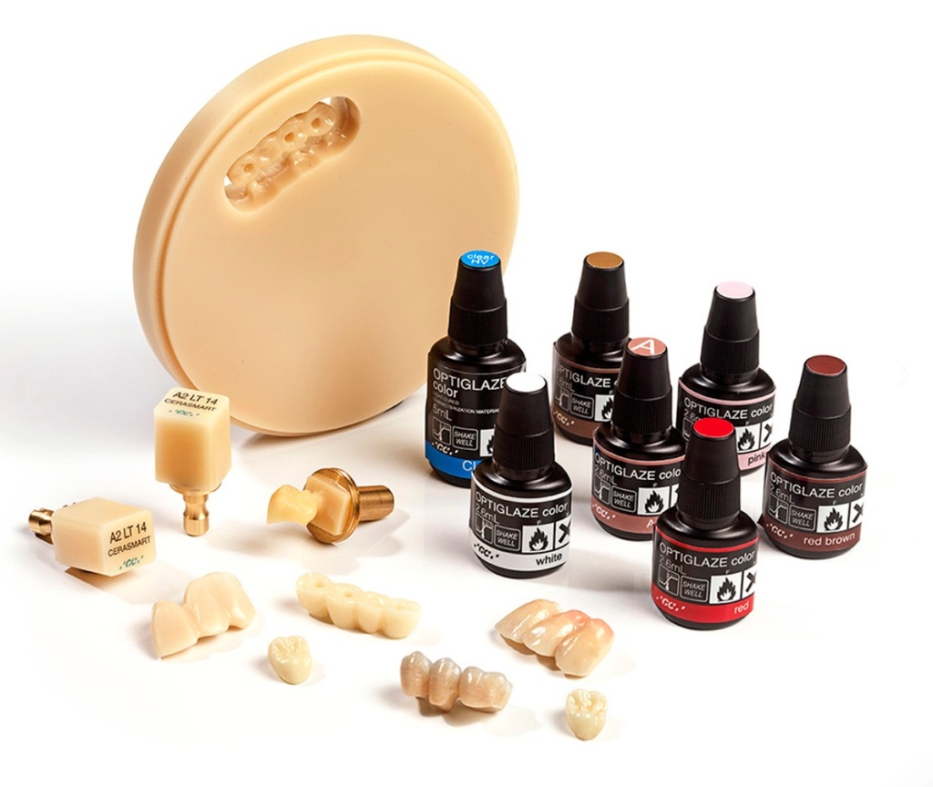 Maquillaje fotocurado Optiglaze Color para resina 3D / composite / bases acrilicas / dientes acrilicos - 2,6ml - GC
