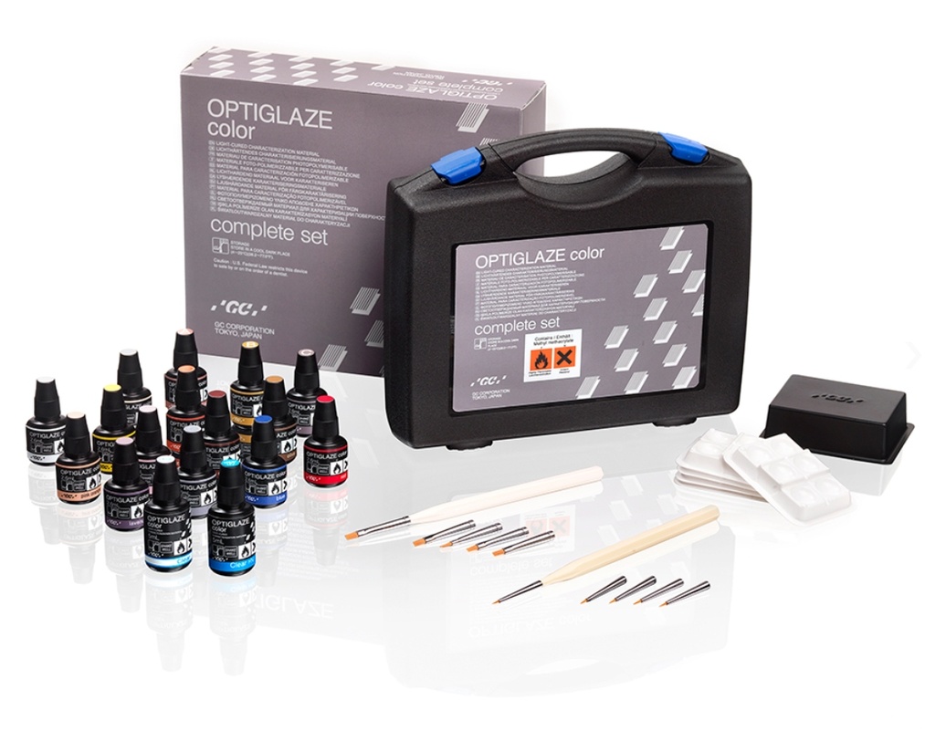 Maquillaje fotocurado Optiglaze Color para resina 3D / composite / bases acrilicas / dientes acrilicos - 2,6ml - GC