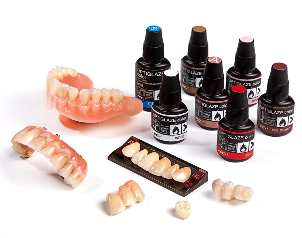 Maquillaje fotocurado Optiglaze Color para resina 3D / composite / bases acrilicas / dientes acrilicos - 2,6ml - GC