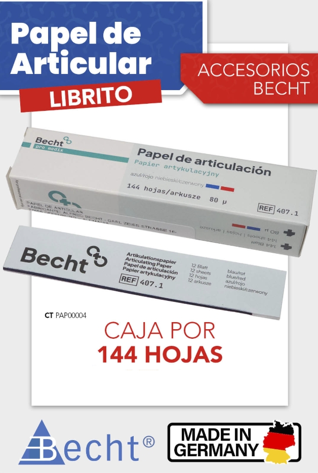 Papel de articular Librito de 80 micras bicolor x 12 libritos - BECHT