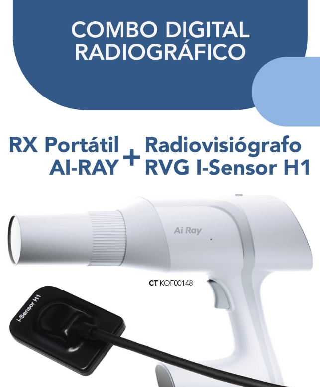 Equipo de Rayos  portatil Ai Ray - DTE y RVG I-SENSOR H1 - DTE