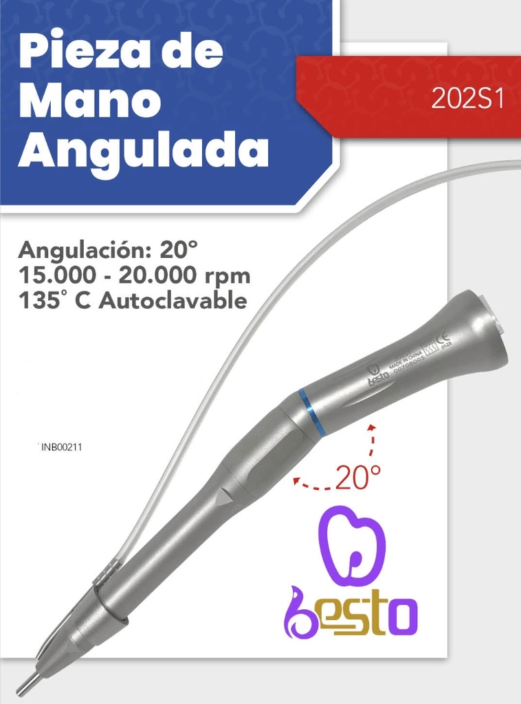 Pieza de mano Angulada para Cirugía 202S1 - Besto