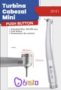 Turbina 201E1 - Cabezal mini - 350.000rpm - push button - Rodamiento cerámico - Besto