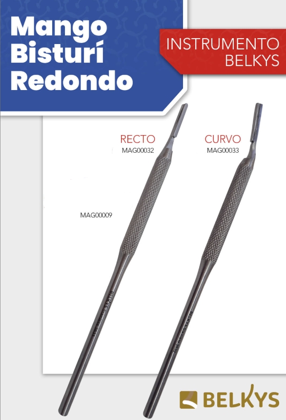 Mango para bisturi REDONDO - x unidad - Belkys