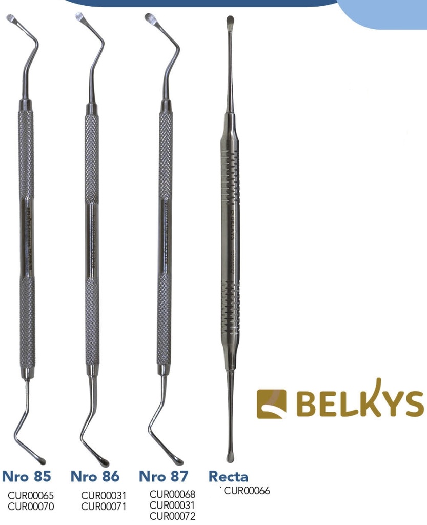 Curetas Lucas Diferentes tamaños - Belkys