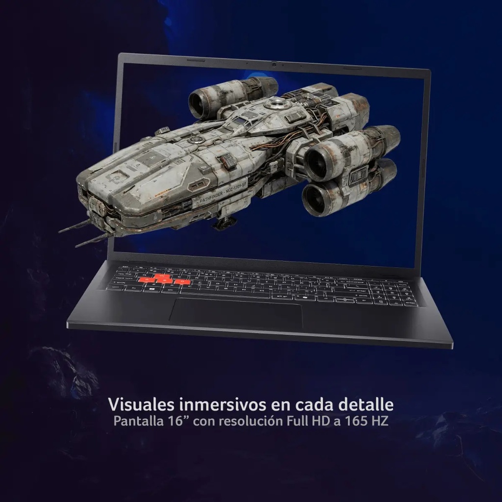 NOTEBOOK ACER NITRO LITE NL16-71G-59VL I5-13420H/16GB/512 SSD/16" WUXGA IPS165HZ/RTX3050 6GB/W11H ESPANHOL ACER