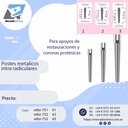 Postes de metal Intraradicular - REFORPOST - x 5 unidades - Angelus