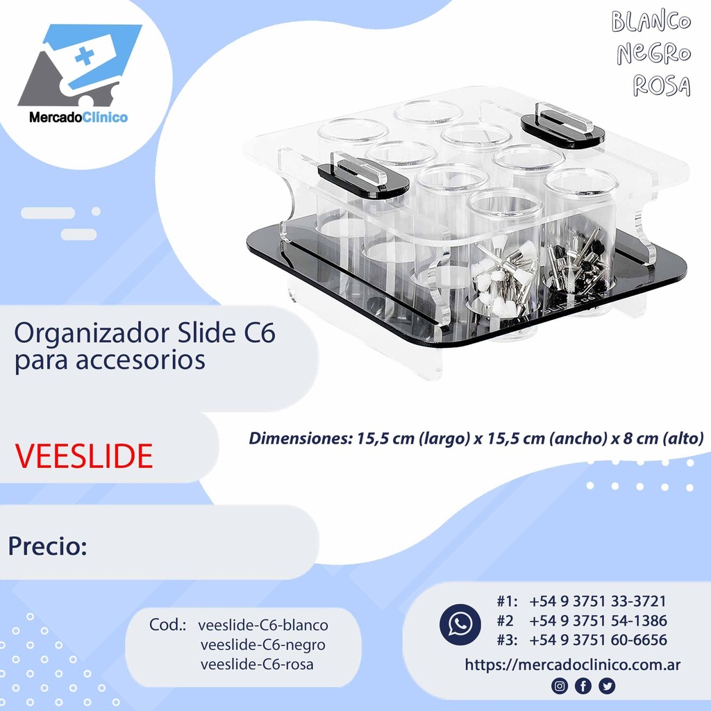 Organizador Slide C6, para instrumental - VEESLIDE