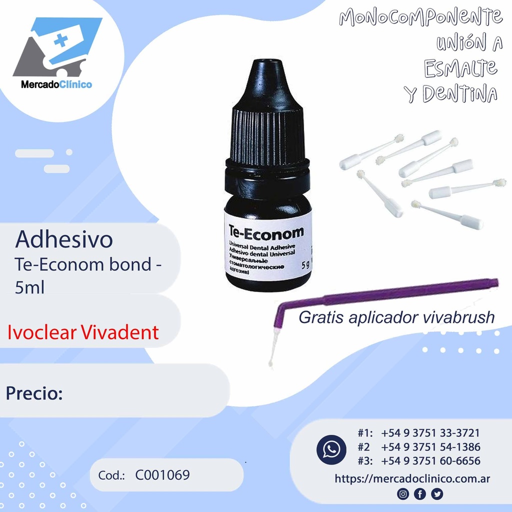 Adhesivo TE-ECONOM BOND - Ivoclear Vivadent