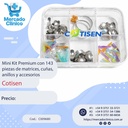 Mini Kit Premium con 143 piezas de matrices, cuñas, anillos y accesorios - Cotisen