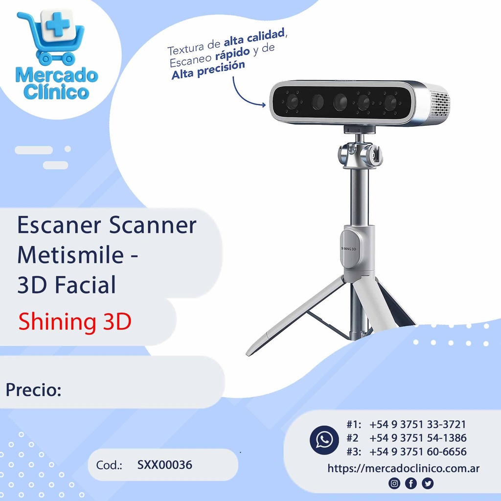 Escaner / Scanner Metismile - 3D Facial - Shining 3D