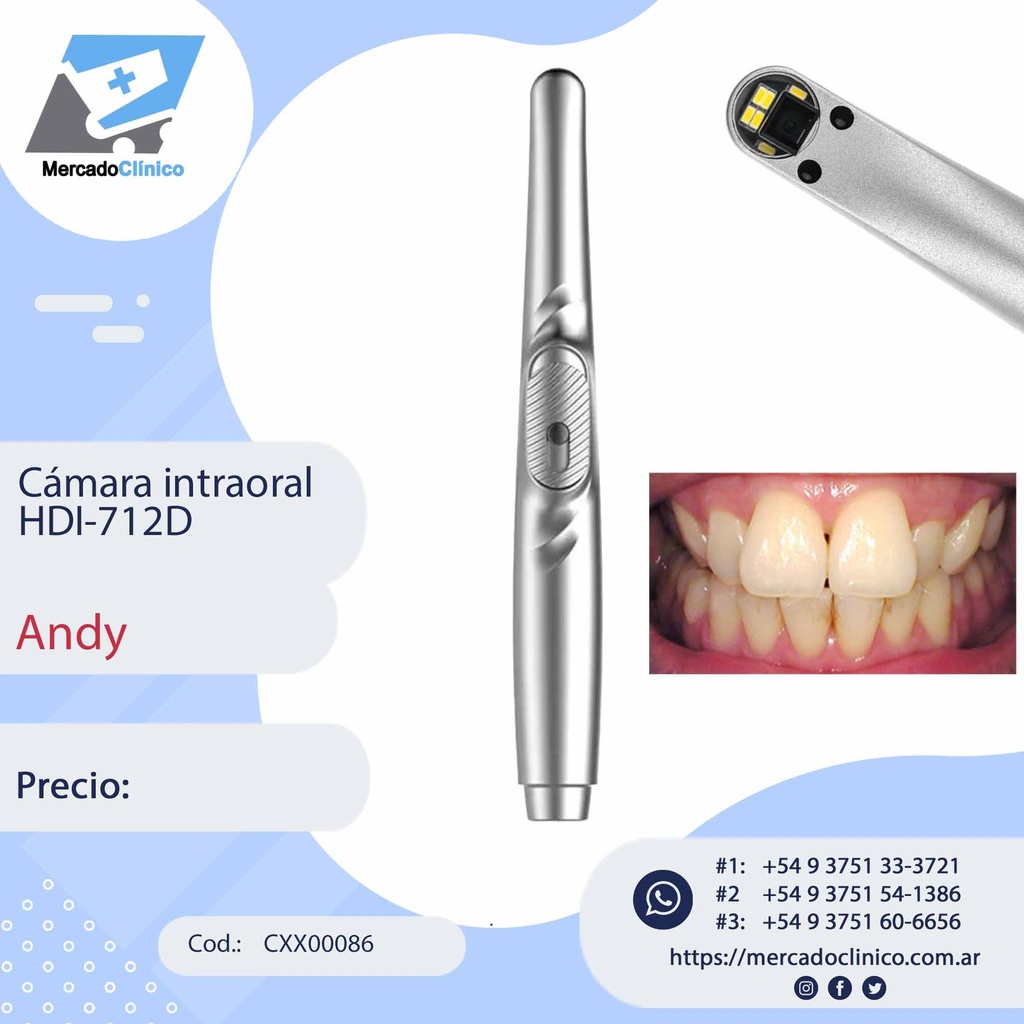 Cámara intraoral HDI-712D - Andy