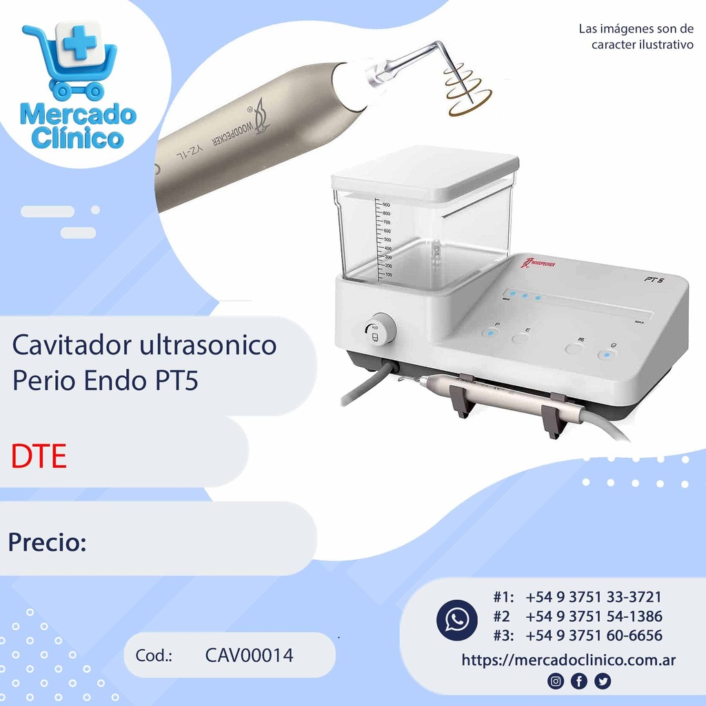 Cavitador ultrasónico Perio Endo PT5  - ultrasonido - DTE