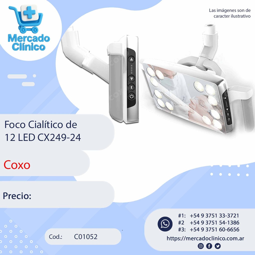 Foco Cialítico de 12 LED CX249-24 - COXO