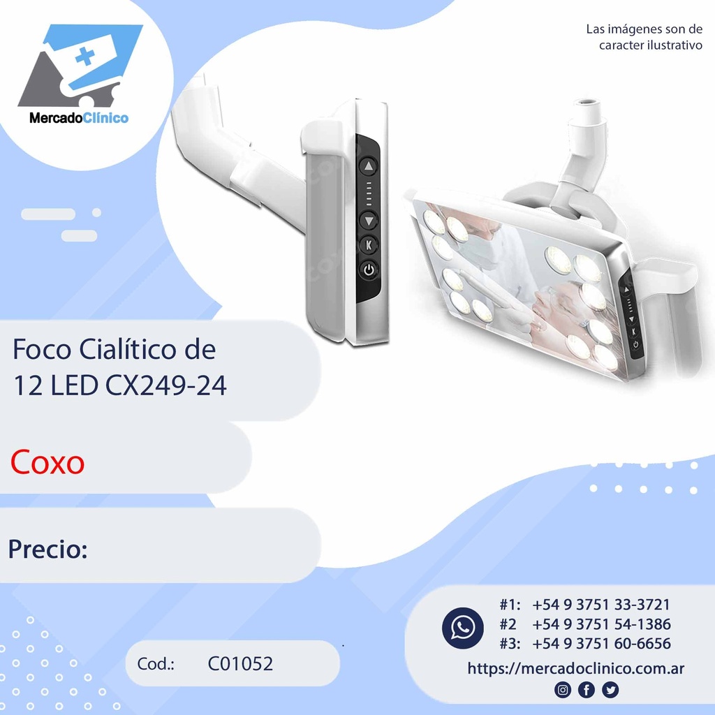 Foco Cialítico de 12 LED CX249-24 - COXO