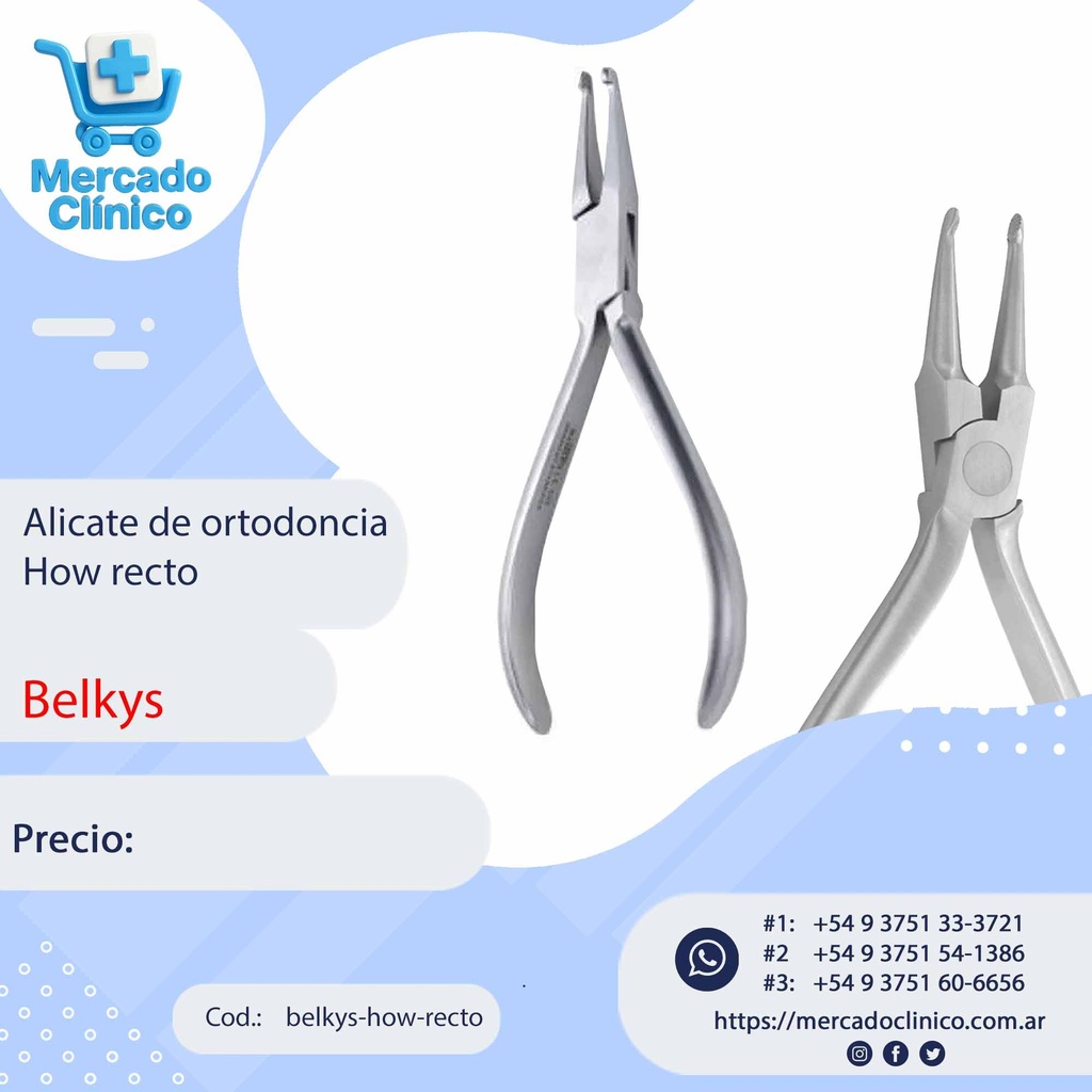 Alicate How recto - Belkys