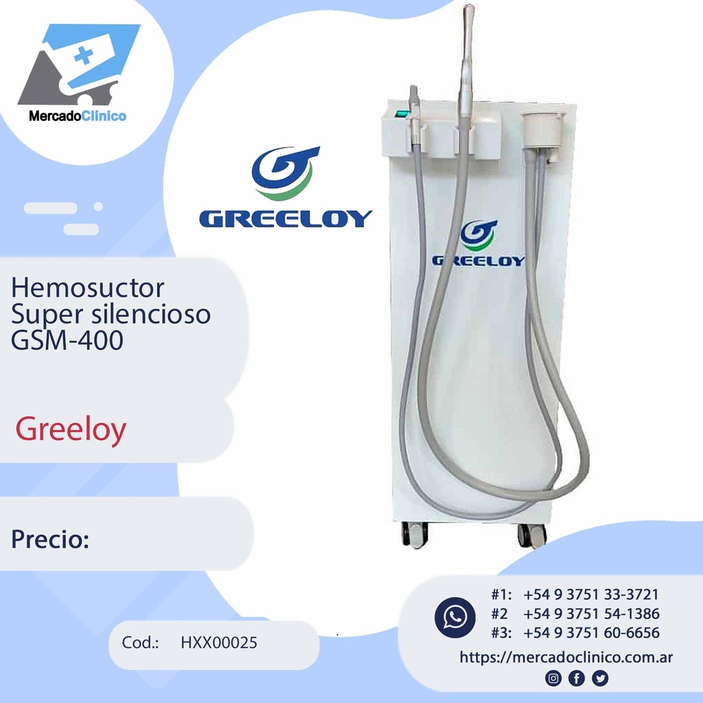 Hemosuctor  Super silencioso GS-M400 - GREELOY