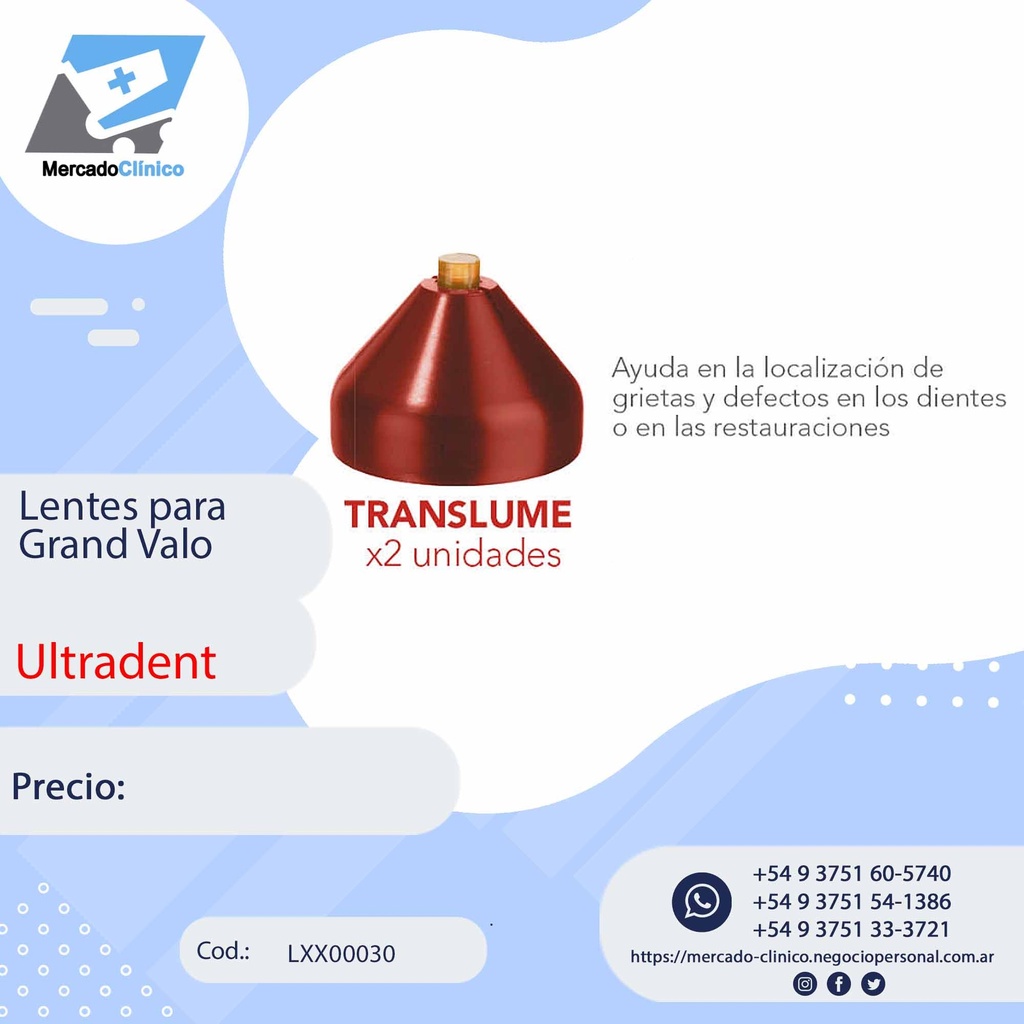 Lentes para Grand Valo - Translume - Ultradent