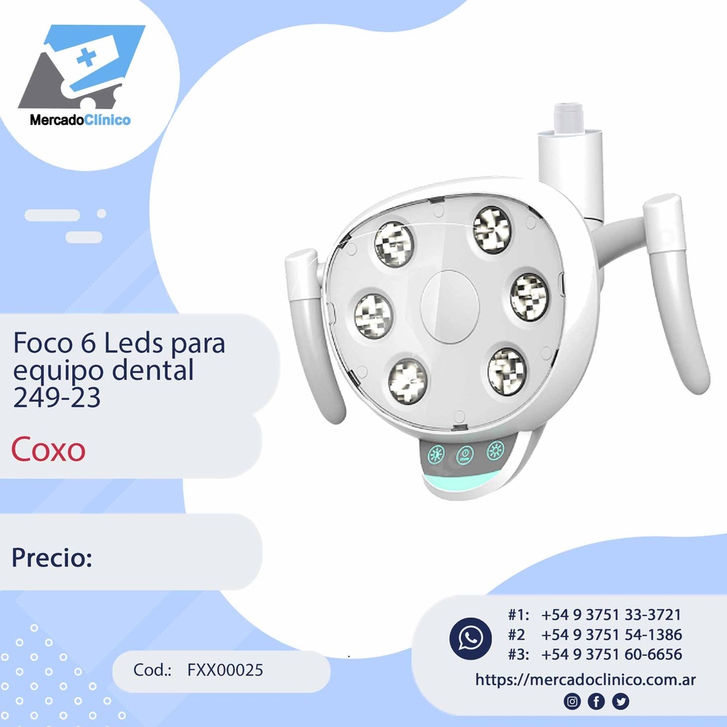 Foco 6 Leds para  equipo dental - Coxo