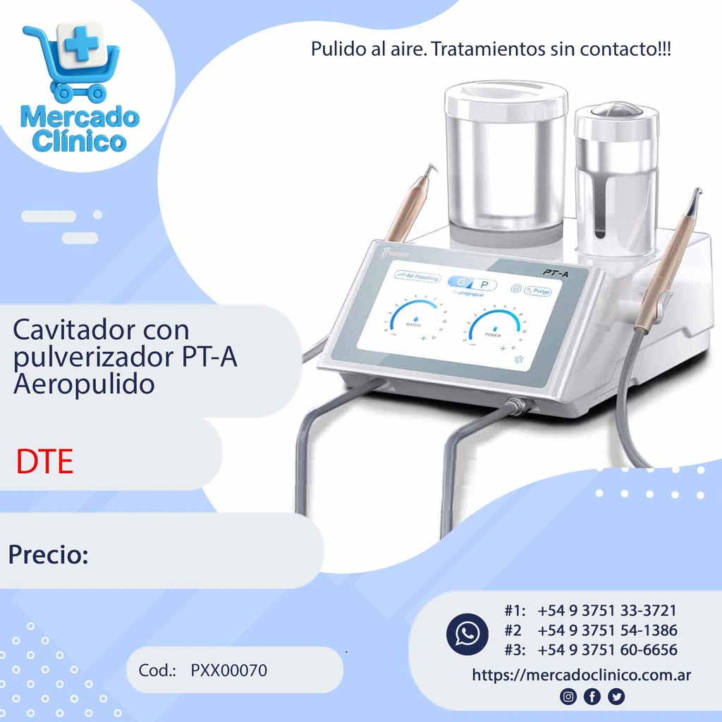 Cavitador con  pulverizador PT-A Aeropulido - DTE